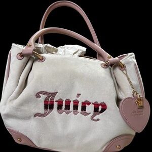 Juicy Couture Pink and White Tote Bag